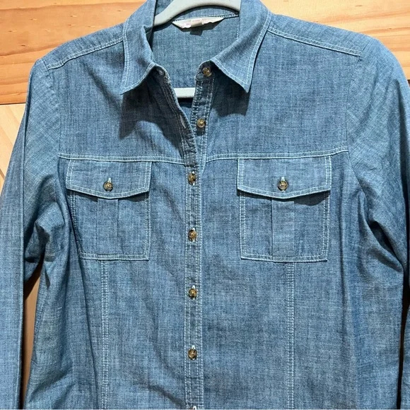 Brooks Brothers Chambray Shirt Dress - Picture 3 of 6
